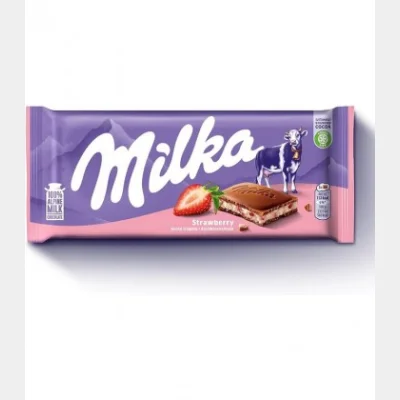 MILKA CHOCOLATE STRAWBERRY 220gr