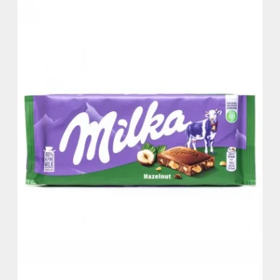 MILKA HAZELNUT CHOCOLATE ALUNE HAZELNUTS 220gr