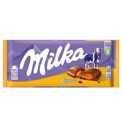 MILKA CHOCOLATE 100gr CARAMEL
