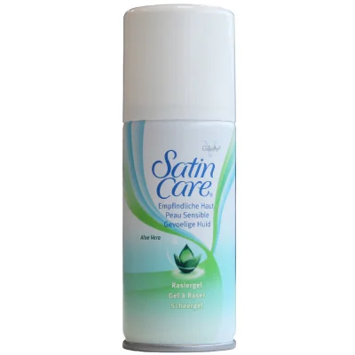 Gillette gel 75 ml. Satin care Pure & Delicate.