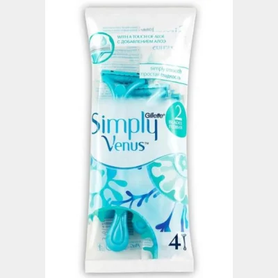 Gillette Venus Simply Smooth Disposal Razors 4 pcs