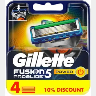 Gillette Fusion Proglide Power Blades  4 pc
