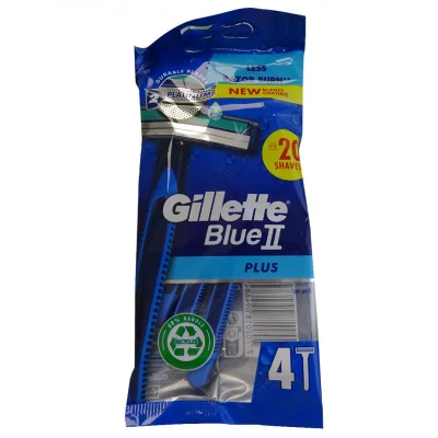 Gillette Blue II plus razor 4 u.