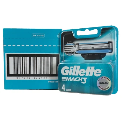 Gillette Mach 3 blades minibox 4 u.