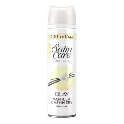 Gillette Satin Care Vanilla Cashmere Shaving Gel Dry Skin 200ml