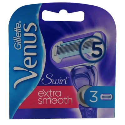 Gillette Venus refill 3 u. 5 blades. Swirl Extra Smooth.