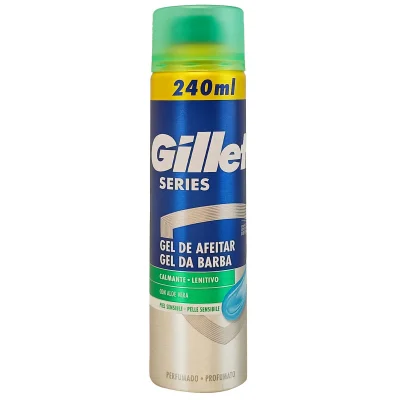 Gillette Series shaving gel 240 ml. Sensitive Aloe vera.