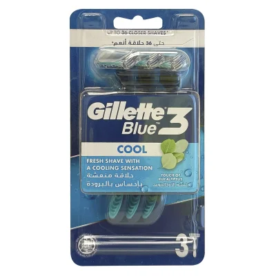 Gillette Blue 3 razor 3 u. Cool.