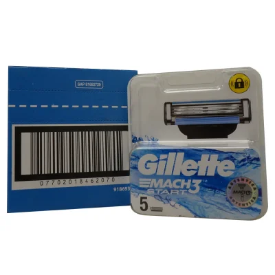Gillette Mach 3 razor 5 u. Start.