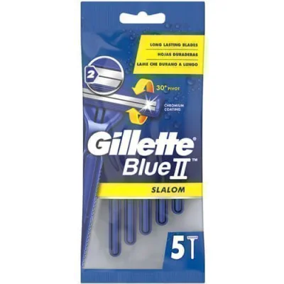 GILLETTE RAZORS BLUE II 5pcs SLALOM