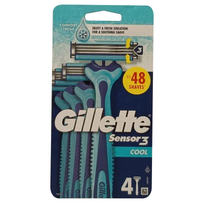 Gillette sensor 3 razor 4 u. Cool.