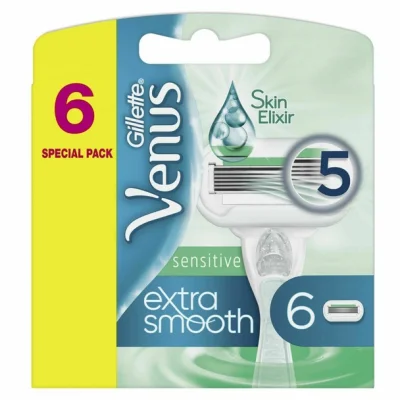 Gillette Venus Deluxe Smooth Razors Sensitive 6CT