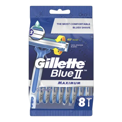 Gillette Blue II Maximum Disposable Razors 8-Pack