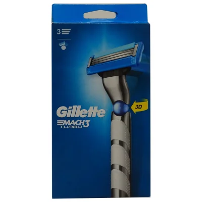 Gillette Mach3 Turbo razor 1 u. 3D motion.