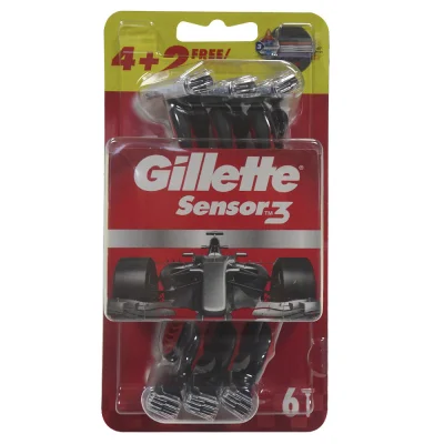 Gillette sensor 3 razor 4+2 u.
