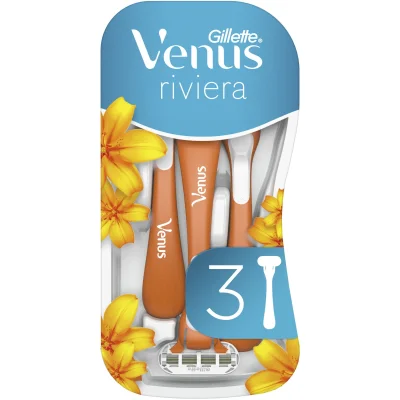 Gillette Venus Extra Comfort Riviera Disposable Razors 3pcs
