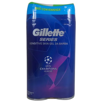 Gillette series gel shave 2X200 ml. Champions League Aloe Vera.