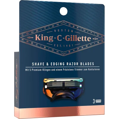 Gillette King Rasatura & Bordatura Ric. x3