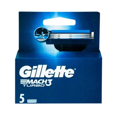 GILLETTE Mach 3 turbo razor blades 5pcs