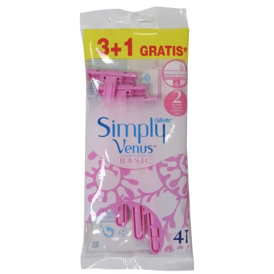 Gillette Simply Venus razor 2 blades 4 u.