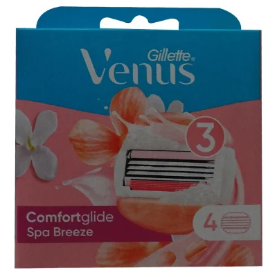 Gillette Venus refill 4 u. 3 blades. Confortglide.