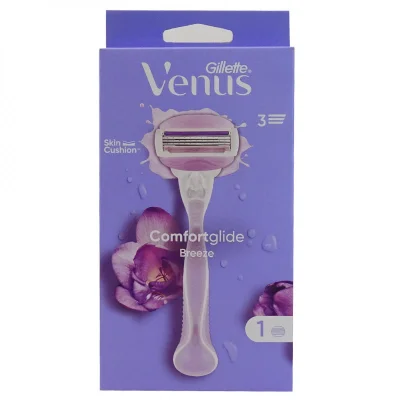 Gillette Venus razor 1 u. 3 blades Comfortglide Breeze.