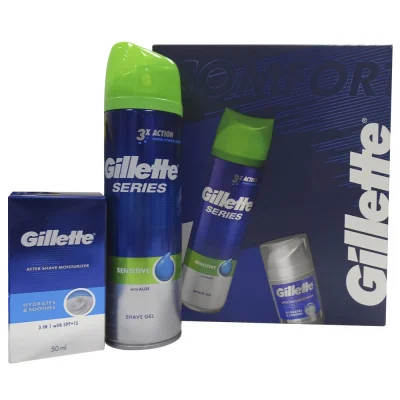 Gillette Pack Comfort. Shaving gel sensitive 200 ml. + After shave hidratante 150 ml.