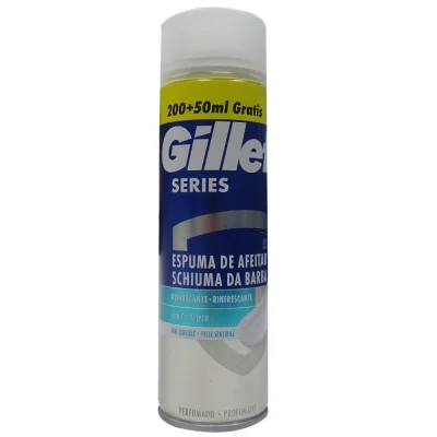 Gillette series shave foam 250 ml. Sensitive skin eucalyptus.
