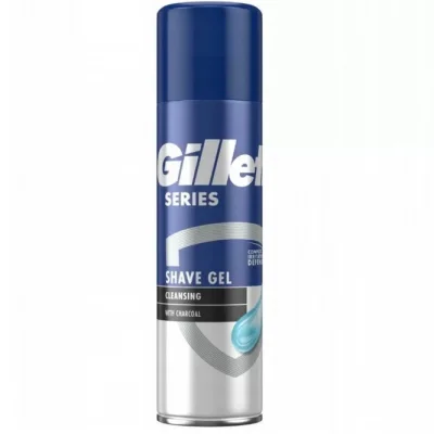 Gillette Shaving Gel 200ml Cleansing Charcoal