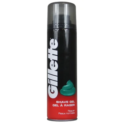 Gillette shave gel 200 ml. Regular normal skin.