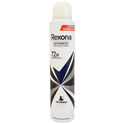 Rexona deodorant spray 200 ml. Advansed protection invisible.