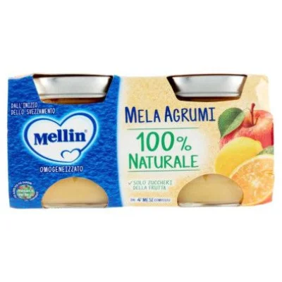 Mellin Omogeneizzato Mela e Arancia Gr.100X2
