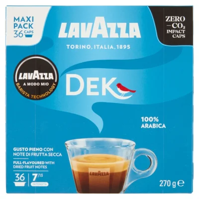 Lavazza A Modo Mio Dek Cremoso 36 Capsules
