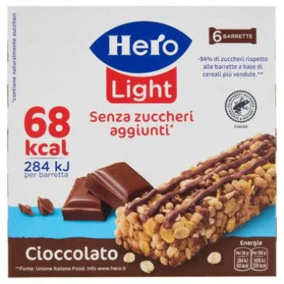 Hero Light Barrette Cioccolato Gr.20 Pz.6