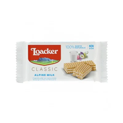 Loacker Wafer Classic Monoportion 45gr Milk