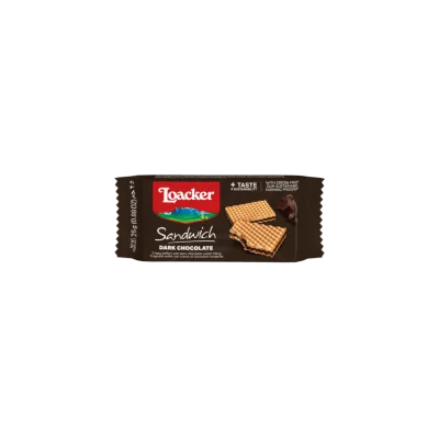 Loacker Sandwich 25gr Dark Chocolate