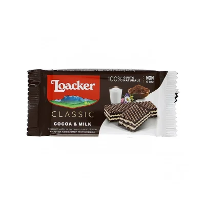 Loacker Wafer Classic Monoportion 45gr Cocoa & Milk