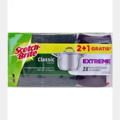SCOTCH BRITE SPONGE 2 CLASSIC +1 EXTREME GIFT