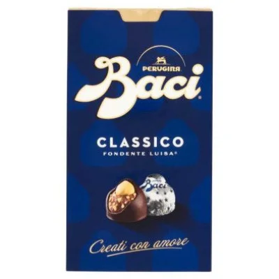 Perugina Baci Cioccolatini Fondenti Ripieni alla Gianduia Scatola Gr.200