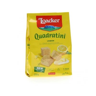 Loacker Quadratini 250gr Lemon