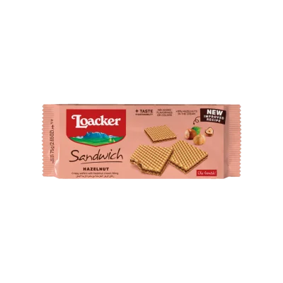 Loacker Sandwich 75gr Hazelnut