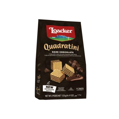 Loacker Quadratini 125gr Dark Chocolate