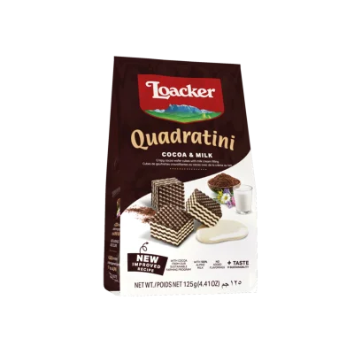 Loacker Quadratini 125gr Cocoa&Milk