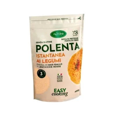 Molino Favero Instant Polenta 400gr Legumes Red Lentils