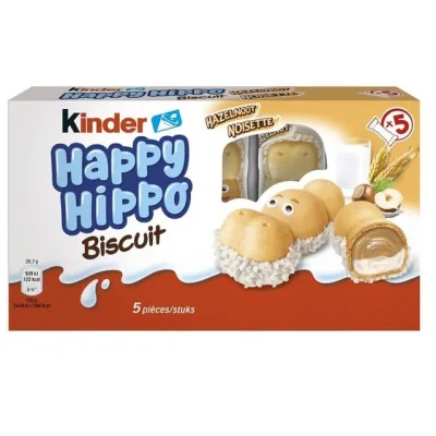 Kinder HAPPY HIPPO NOISETTES T5 103,5 GRAMMES