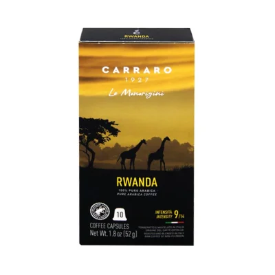 CARRARO espresso RWANDA 52g - (10 caps - intensity 9)