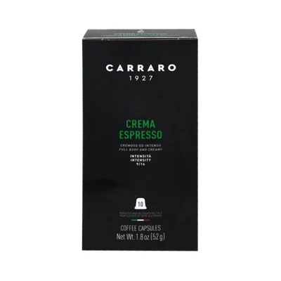 CARRARO espresso CREMA ESPRESSO 52g - (10 caps - intensity 9)