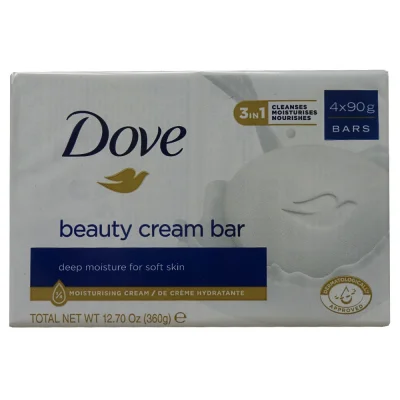 Dove bar soap 4X90 g. Original.