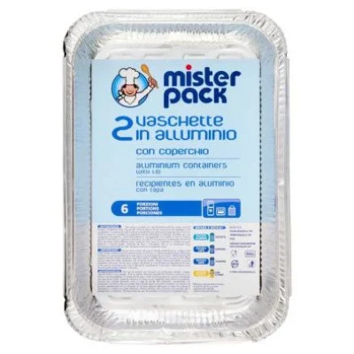 Mister Pack Vaschette con Coperchio 6 Porzioni Pz.2