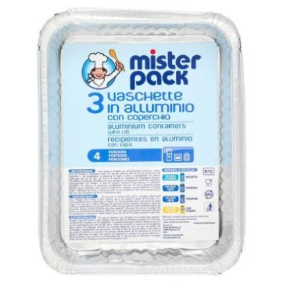 Mister Pack Vaschette con Coperchio 4 Porzioni Pz.3